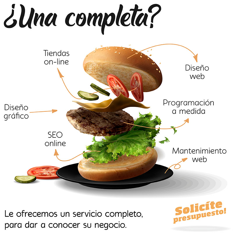 ¿Una completa? ofrecemos un servicio completo para dar a conocer su negocio